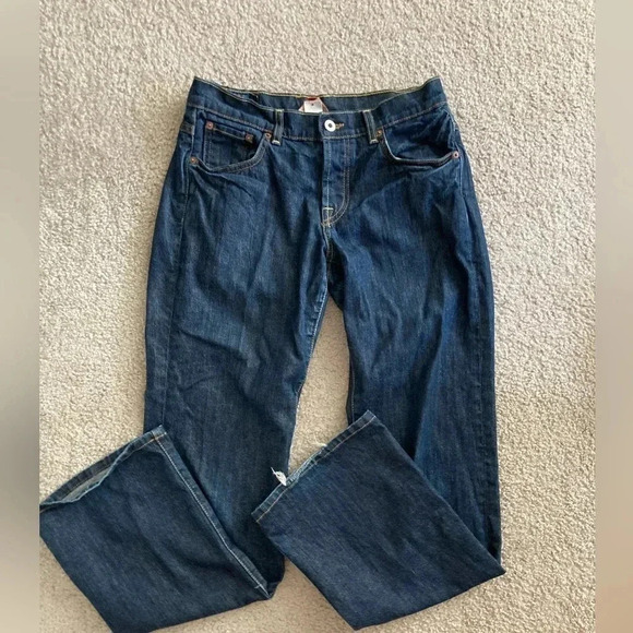 Lucky Brand Dark Wash Boyfriend Jeans Size 4 - Picture 1 of 5